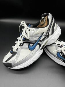 衝撃プライス！『08年製入手困難希少オールド！』【NIKE ナイキ/ランニング エアコンピート】ランニングシューズ！白灰青/jp25.5cm！5.23