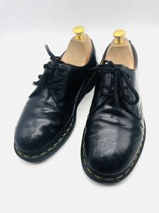 衝撃プライス！『末永く愛されるファン待望モデル！』【Dr.Martens ドクターマーチン/3ホール】高級レザードレスシューズ！黒/UK6/5.28