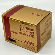 SIGMA シグマ MINI ZOOM MACRO 28-80mm F3.5-5.6 II ASPHERICAL キヤノンマウント　リヤキャップ付_画像3