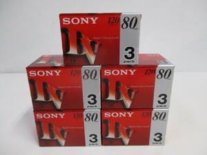 ソニー　ミニDVカセット　3DVM80R3　MiniDV　3本組5個セット(合計15本)　(7)