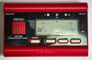 セイコーSEIKO GUITAR & BASS TUNER SAT100