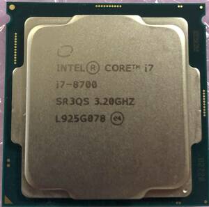 インテル Core i7-8700　BIOS確認済み　２