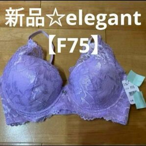 新品☆elegant ホールドブラ【F75】大きいサイズブラ フルカップブラ