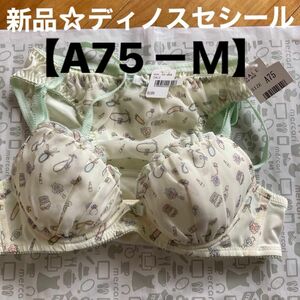 新品☆ディノスセシール ブラジャー＆ショーツ上下セット【A75－Ｍ】