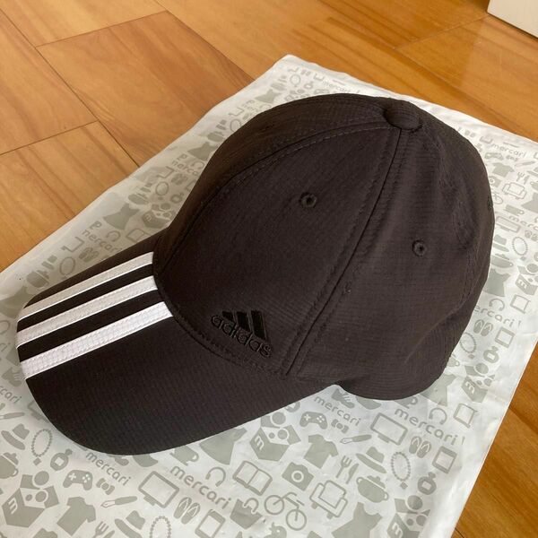 アディダス キャップ帽【フリーサイズ】OSFX（57〜60㎝）ブラックadidas帽子