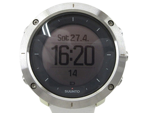 s60664-ap [送料950円]中古▼SUUNTO TRAVERSE スント トラバース OW151 GPS Bluetooth アウトドア 腕時計 ホワイト系 [155-240517]