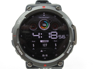 s60665-ap [ postage 950 jpy ] used VAmazfit T-REX 2amaz Fit 10212191 GPS smart watch outdoor wristwatch [156-240517]