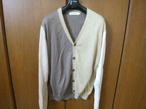  Beams laitsu beige group switch cardigan i gun size L