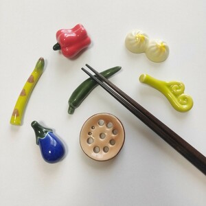  chopsticks put 7 point set small .. paprika ceramics Uni -k lovely . summarize 