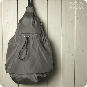  legato Largo Legato Largo water-repellent nylon. draw -stroke ring with pocket body bag GY