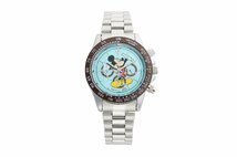 1円～ 1スタ アナザーヘブン×Disney限定MICKEYミッキーマウス別注コラボ時計クロノグラフ美しすぎるICE BLUE5気圧絶版新品逆輸入_画像5