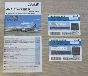 コードご連絡　ANA 株主優待券　2枚　2024年5月31日期限