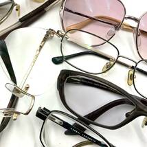 ジャンク『眼鏡 大量 カザール ランバン YSL など まとめ』サングラス メガネ 老眼鏡 度入り 度なし 破損あり 現状品 D-4709_画像3