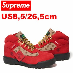 Supreme/New York Yankees/Timberland Field Boot 21FW US:8,5 Red レッド最強コラボ◎シュプリーム ヤンキース ティンバーブーツ/メンズ