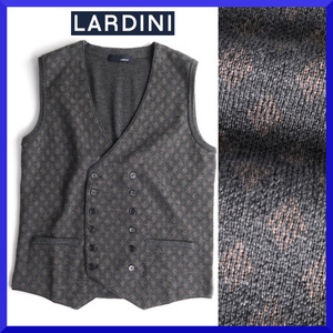 新品本物ラルディーニLARDINI 【ON/OFF◎お洒落に格上げ】伊製高級メリノウール!ジレ/ベスト/ビジネス/スーツジャケパン/メンズ54＝2XL,3XL