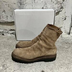 美品 GUIDI BACK ZIP BOOTS グイディ バックジップブーツ サイズ43