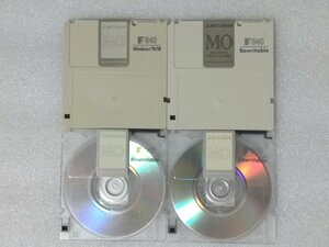 MITSUBISHI（三菱）製MOディスク 640MB 4枚 (中古品、初期化済）