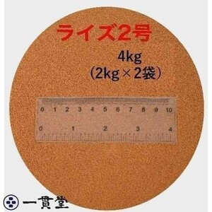 ライズ2号 2kg ×2袋(4kg) 新品未開封 粒径約0.36mm メダカ めだか エサ 餌 おとひめ ハイグロウ リッチ 送料無料 倉出し　110075