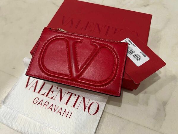 【値下げ】正規品VALENTINO ヴァレンティノ Vロゴ 小銭入れ カード ケース コイン