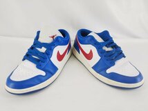 27.5cm NIKE WMNS AIR JORDAN 1 LOW ナイキ エアジョーダン 1 ロー エア ジョーダン ローカット 白 青 DC0774-416_画像6