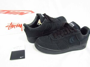 STÜSSY × AIR FORCE 1 LOW "TRIPLE BLACK" CZ9084-001 （ブラック/ブラック）