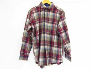 PENDLETON ペンドルトン ウールチェックシャツ 長袖シャツ USA製 グレー系 トップス アメカジ Mサイズ ★100450