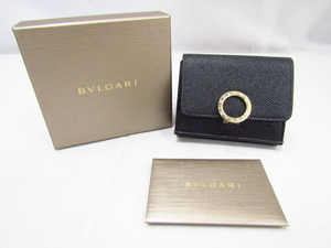 BVLGARI 288648 コンパクトウォレット ブルガリ 三つ折り財布 中古品 ◆140200　