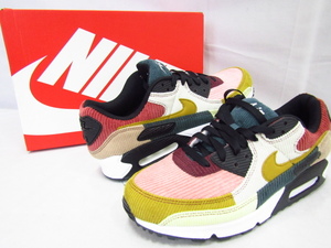 美品 NIKE WMNS Air Max90 MULTI CORDUROY F138455-001 ナイキ エアマックス 28.0cm 中古品 ◆130307