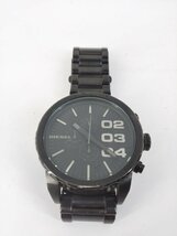 DIESEL ディーゼル DZ-4207 クロノグラフ SS ブラック文字盤 クオーツ メンズ腕時計_画像1