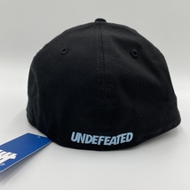 ko0515/32/74 未使用タグ付 UNDEFEATED x NEW ERA 59FIFTY NE ICON FITTED CAP キャップ 帽子 綿 ブラック NO. 221077500008 7 1/4(57.7cm)_画像5