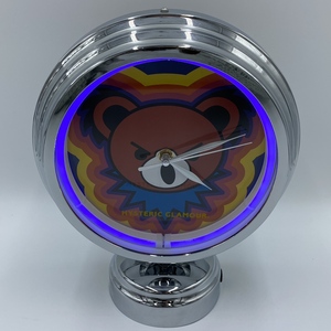ko0512/17/83 1 jpy ~ not for sale HYSTERIC DEAD BEAR NEON CLOCK Hysteric Glamour bracket clock his Bear dead Bear - neon clock Novelty 