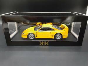 ta0518/23/35 中古品 ミニカー KK Scale 1/18 Ferrari F40 1987 Yellow