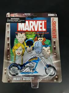 ta0525/18/29 未開封 HULK ROAD BLAZER グリーン×イエロー×シルバー MARVEL MOTORCYCLE COLLECTION 35087 マイスト MAISTO