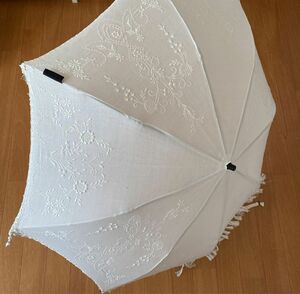 日傘 折りたたみ傘　ANNA SUI アナスイ　刺繍　フリンジ　レトロ　ビンテージ　着物　アンティーク