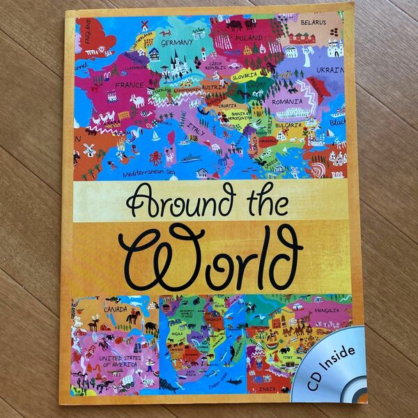 絵本 洋書　C Corr Around the World CD 外国絵本　英語　世界地図　地理　読み聞かせ　