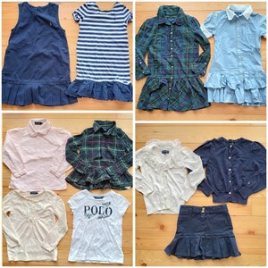  all Ralph Lauren [120cm] long sleeve blouse / cut and sewn / One-piece etc. 11 point set sale * skirt T-shirt cardigan 