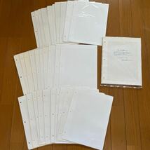 リーフ保護ラップ（3穴）SA-170 ・未使用品　50枚　中古　（方眼リーフ入り ）30枚・三方とじ _画像1