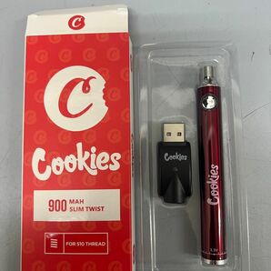 cookies 赤　900mah 大容量　ヴェポライザ　510規格バッテリ　1本