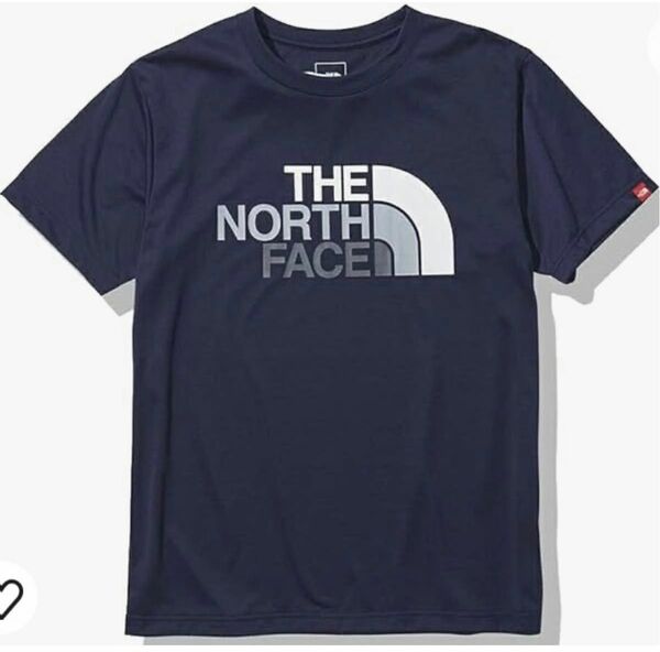 【THE NORTH FACE/ノースフェイス】半袖Tシャツ　ネイビー　Lサイズ 速乾 ドライ ロゴ