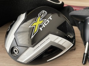 T1713【キャロウェイ】Callaway X2 HOT 9°／ヘッドカバー＆レンチ付き／ヘッド単品