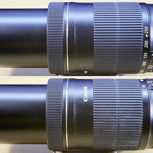 ☆秘蔵放出 キヤノン EF-S55-250mm F4-5.6 IS STM 前後キャップ／プロテクタ／純正フード付 撮影OKの画像2