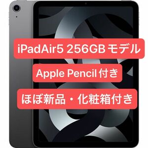 iPadAir 第5世代 スペースグレイ Wi-Fiモデル 傷なしほぼ新品 256GB Apple Pencil 第2世代付き