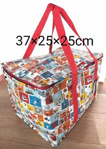 スヌーピー アルミバッグ スクエア型 37×25×25cm ショピング キャンプ 保温保冷 大容量 ゆうパック発送 ポスト投函不可