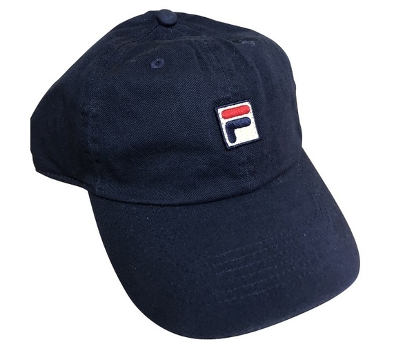 cp-FILA-Nv FILA CAP フィラ ロゴ キャップ 帽子 スケーター ダンス ストリート ネイビー