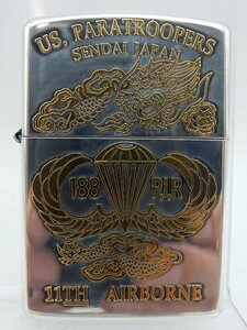  unused goods?Zippo US,PARATROOPERS SENDAI JAPAN 188 P,I,R 11th AIRBORNE 1996 present condition .1