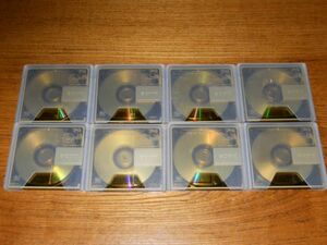 (S77) MD Mini disk used the first period . settled SONY Color Collection GOLD 74 (PRISM) 8 pieces set same one design 