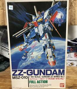  Bandai двойной ze-ta Gundam 1/100 не собран пластиковая модель MSZ 010 ZZ-GUNDAM NO.7 FULL ACTION gun pra Mobile Suit Gundam ZZ BANDAI