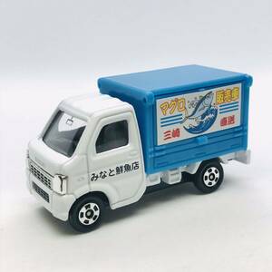 FQ1844 トミカ キャリイ&サンバー軽トラセット　ばらし　未使用品　まぐろ販売車　みなと鮮魚店　移動販売車