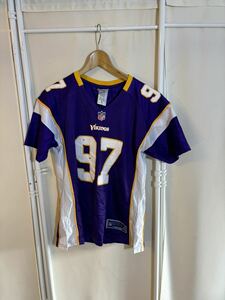 NFL ユニフォーム 97 バイキングス　サイズS ストレッチ　ナンバリング アメリカ古着　1円スタート