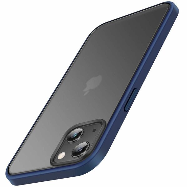 iPhone 14 Plus 用ケース 半透明 マット感 ガラスフィルムセット